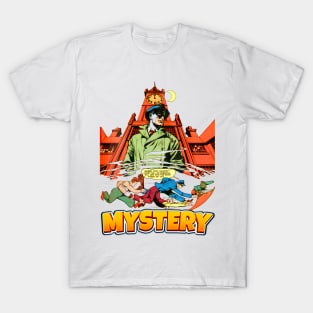 Mystery Midnight vs Bullets Balow Retro Vintage Comic T-Shirt